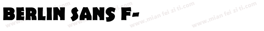Berlin Sans F字体转换